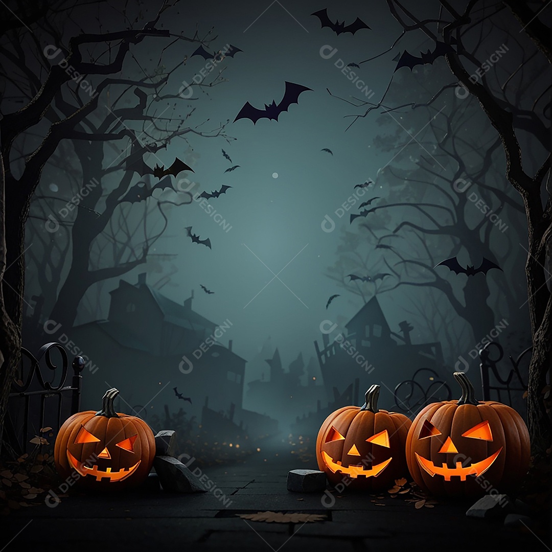 Fundo de fronteira de halloween