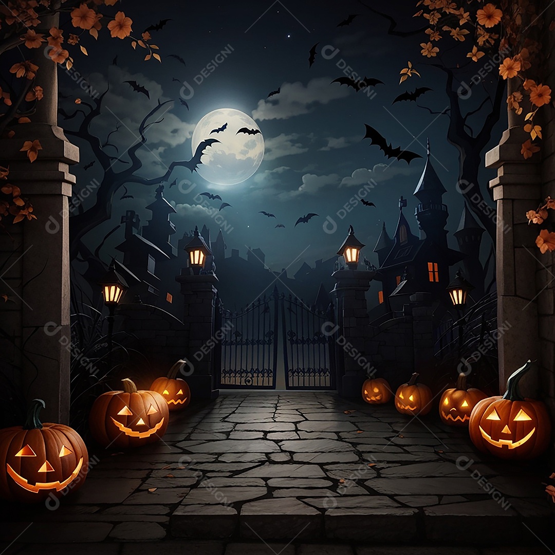 Fundo de fronteira de halloween