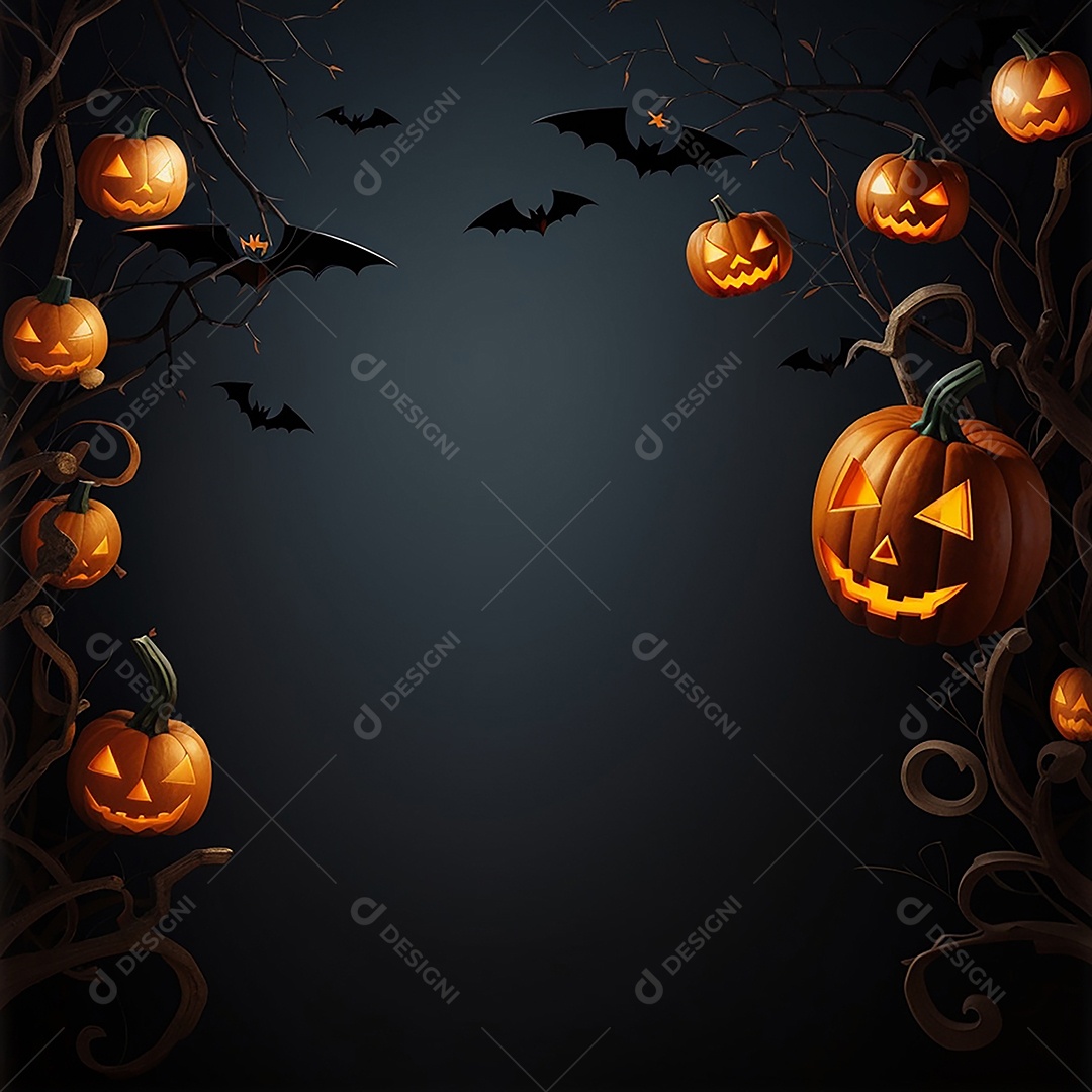 Fundo de fronteira de halloween