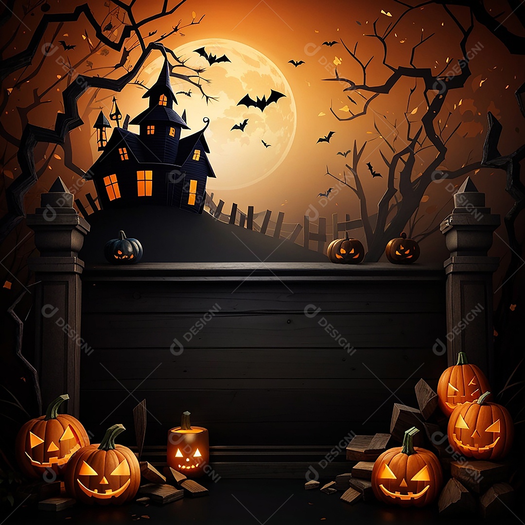 Fundo de fronteira de halloween