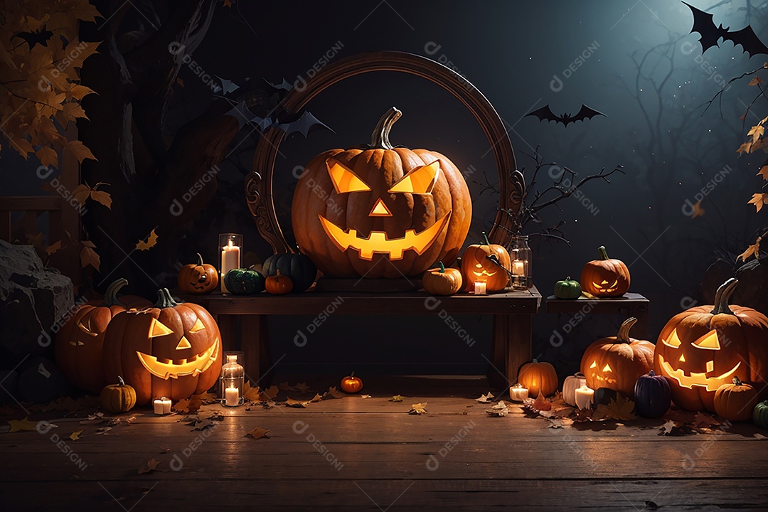 Fundo de fronteira de halloween