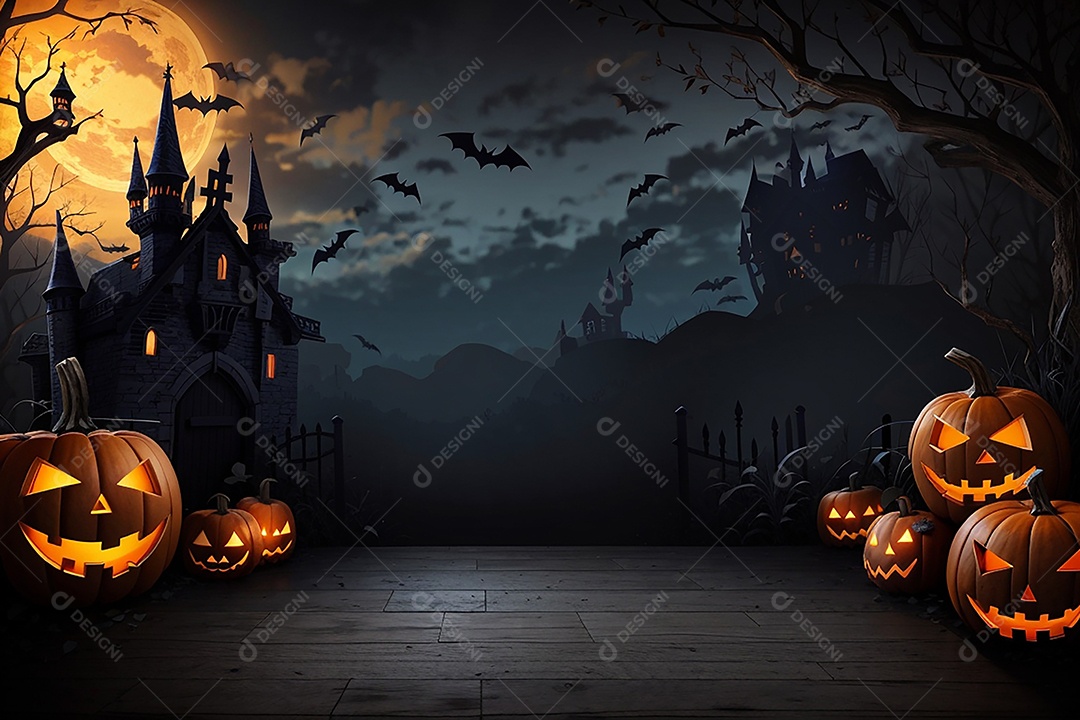 Fundo de fronteira de halloween