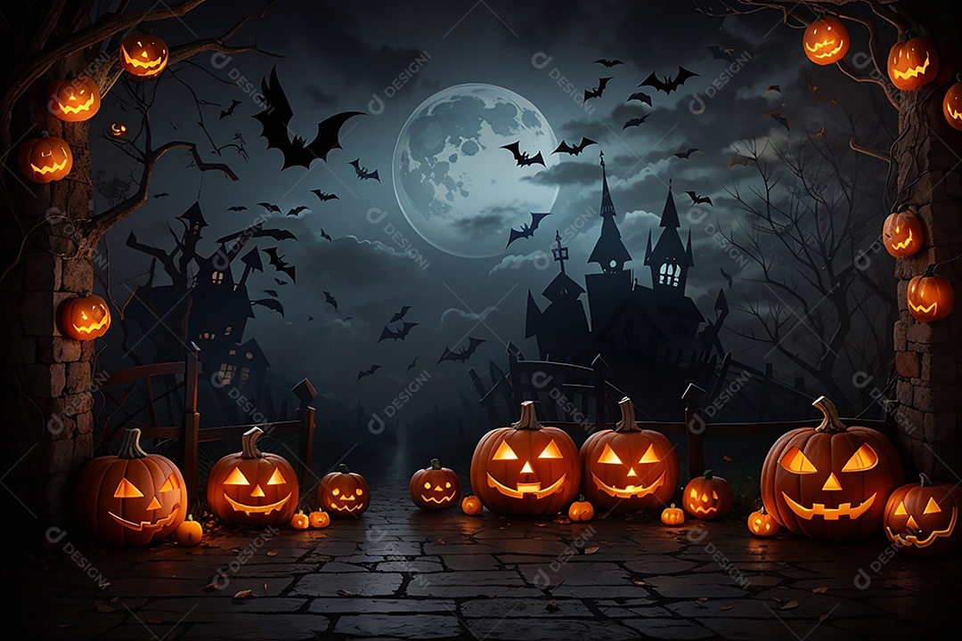 Fundo de fronteira de halloween