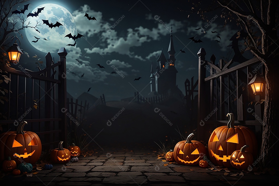 Fundo de fronteira de halloween