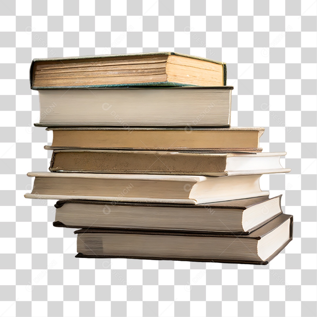 Pilha de Livros PNG Transparente