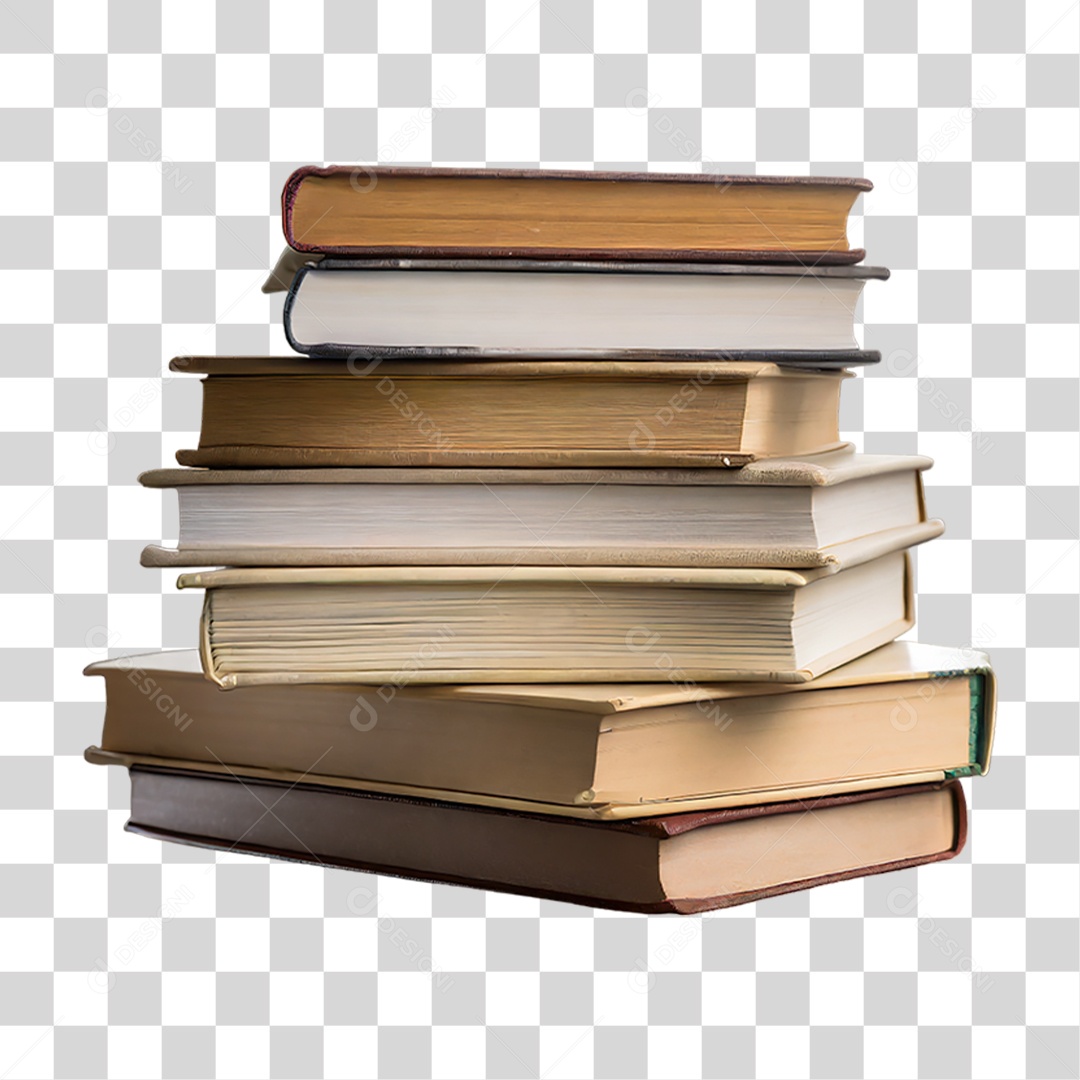 Pilha de Livros PNG Transparente