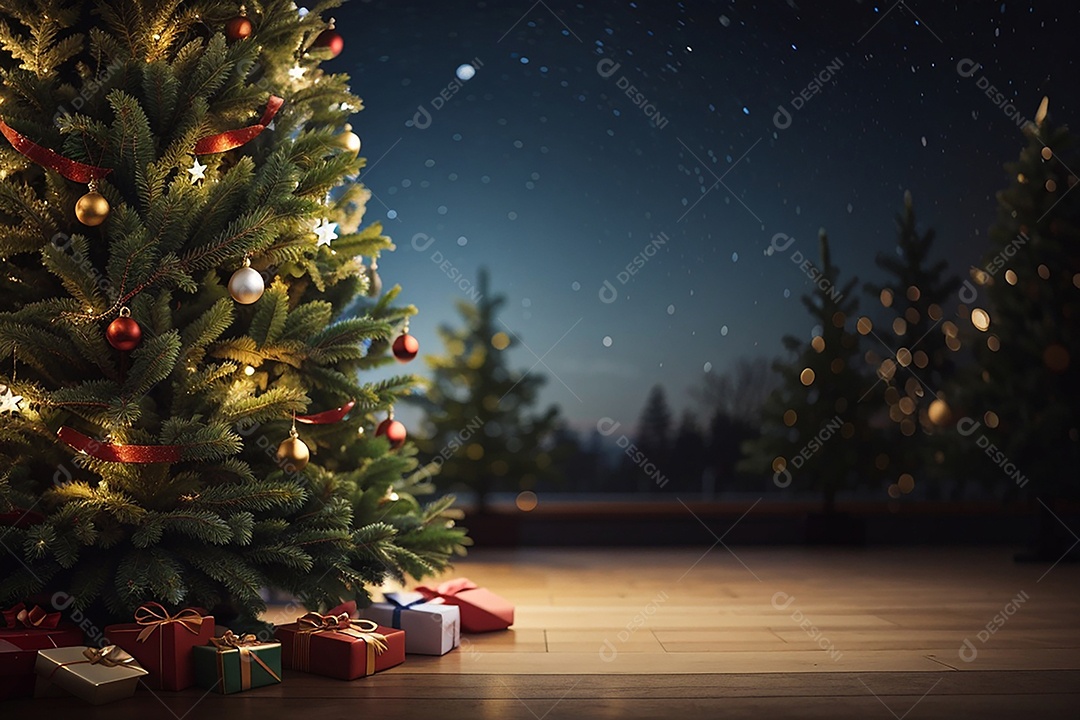 Background árvore de natal