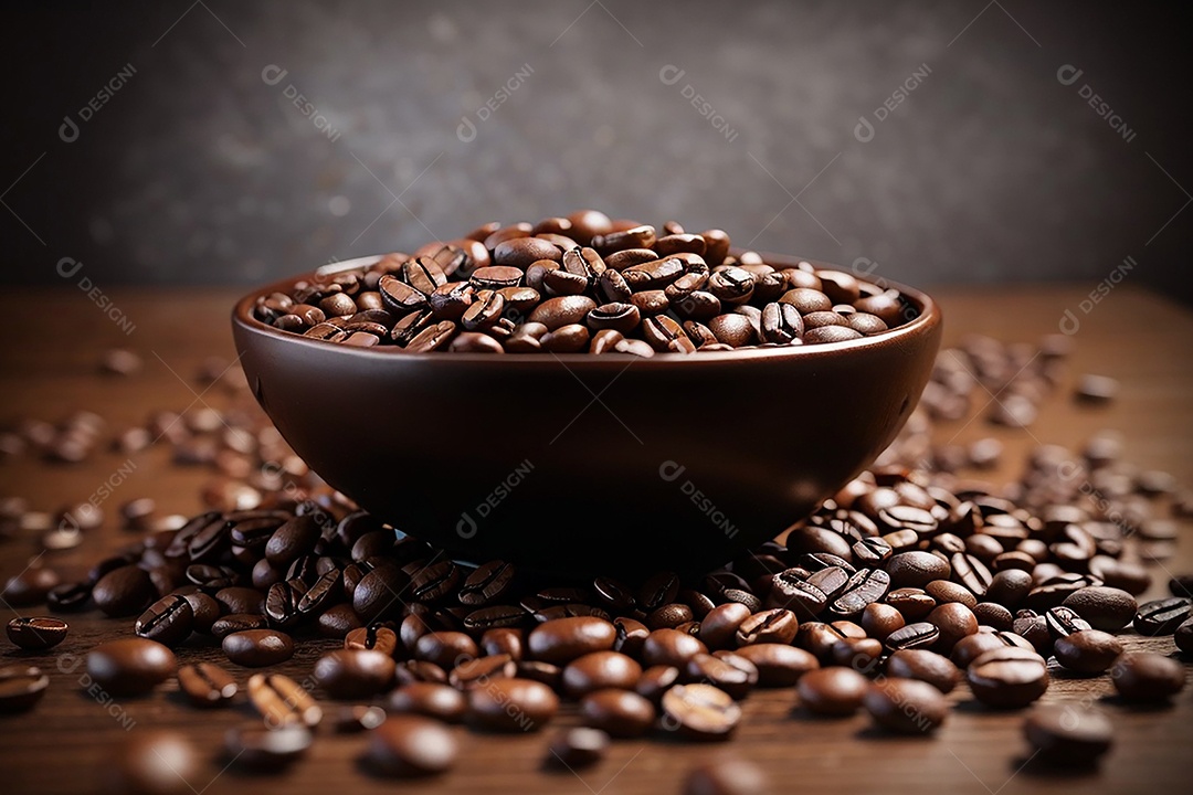 Foco mesa vazia xícara de café café torrado