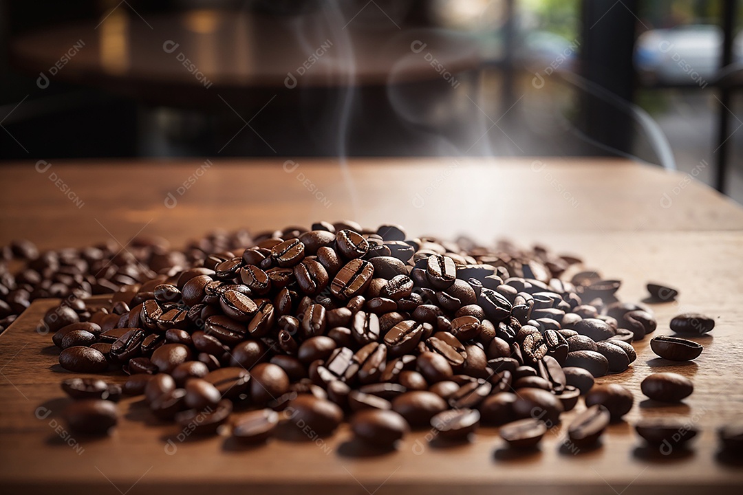 Foco mesa vazia xícara de café café torrado