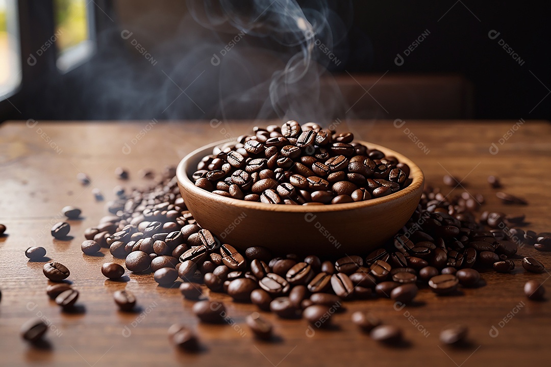 Foco mesa vazia xícara de café café torrado