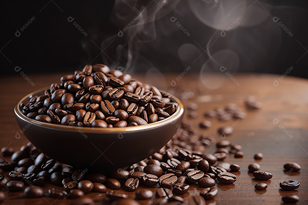 Foco mesa vazia xícara de café café torrado