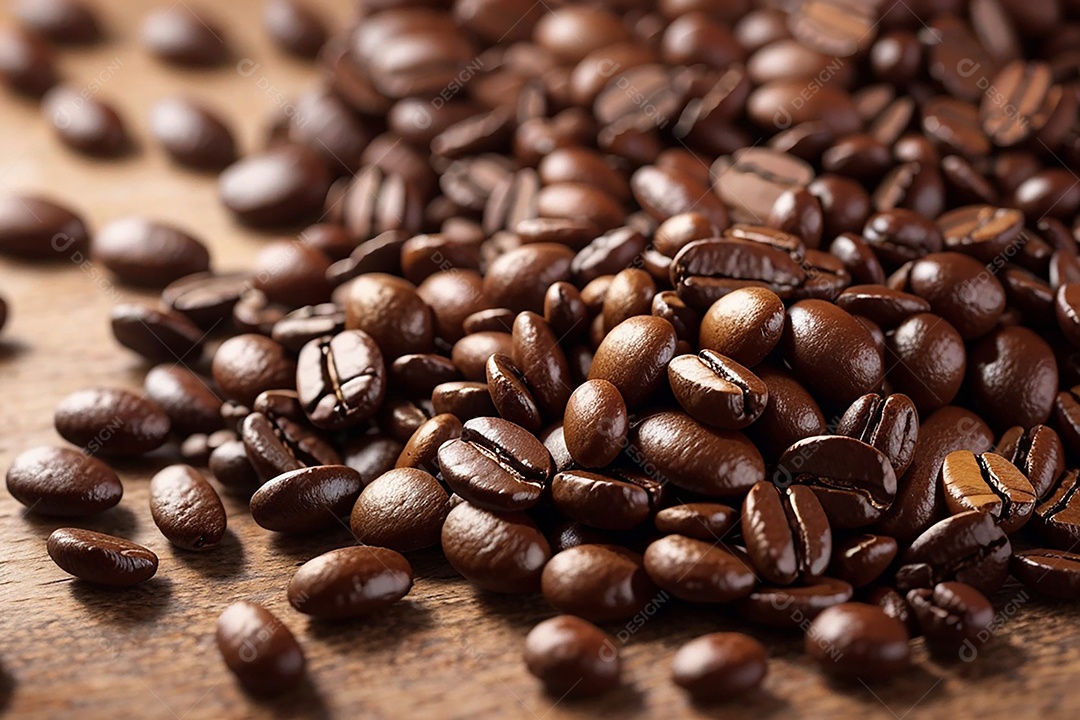 Fundo de grãos de café torrados a vapor