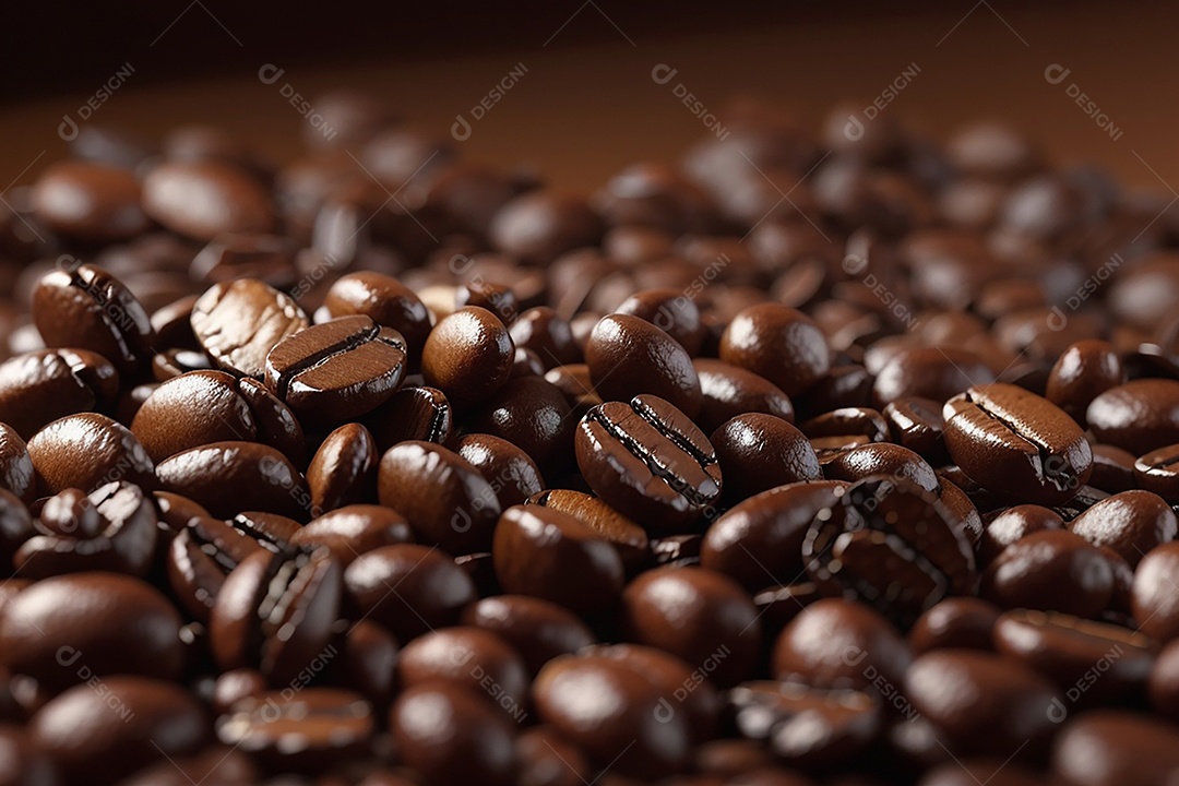 Fundo de grãos de café torrados a vapor