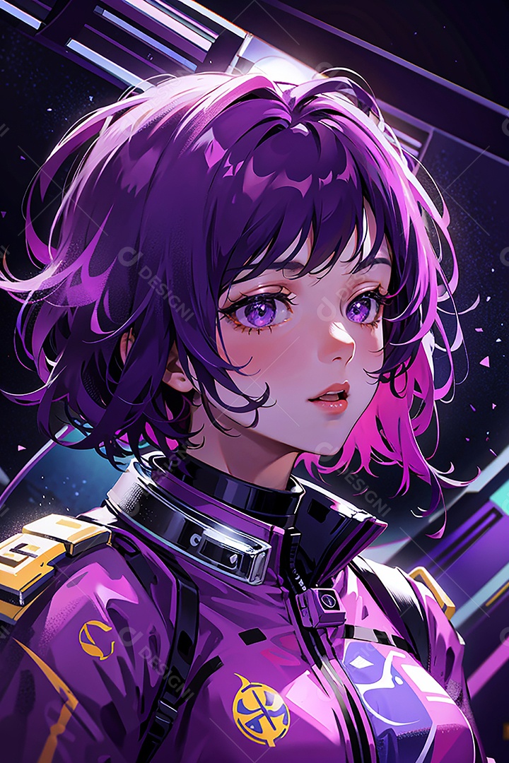 Anime pastel sonho futurista astronauta jovem