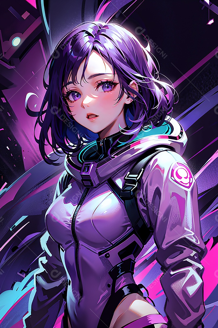 Anime pastel futuristic dream astronaut young