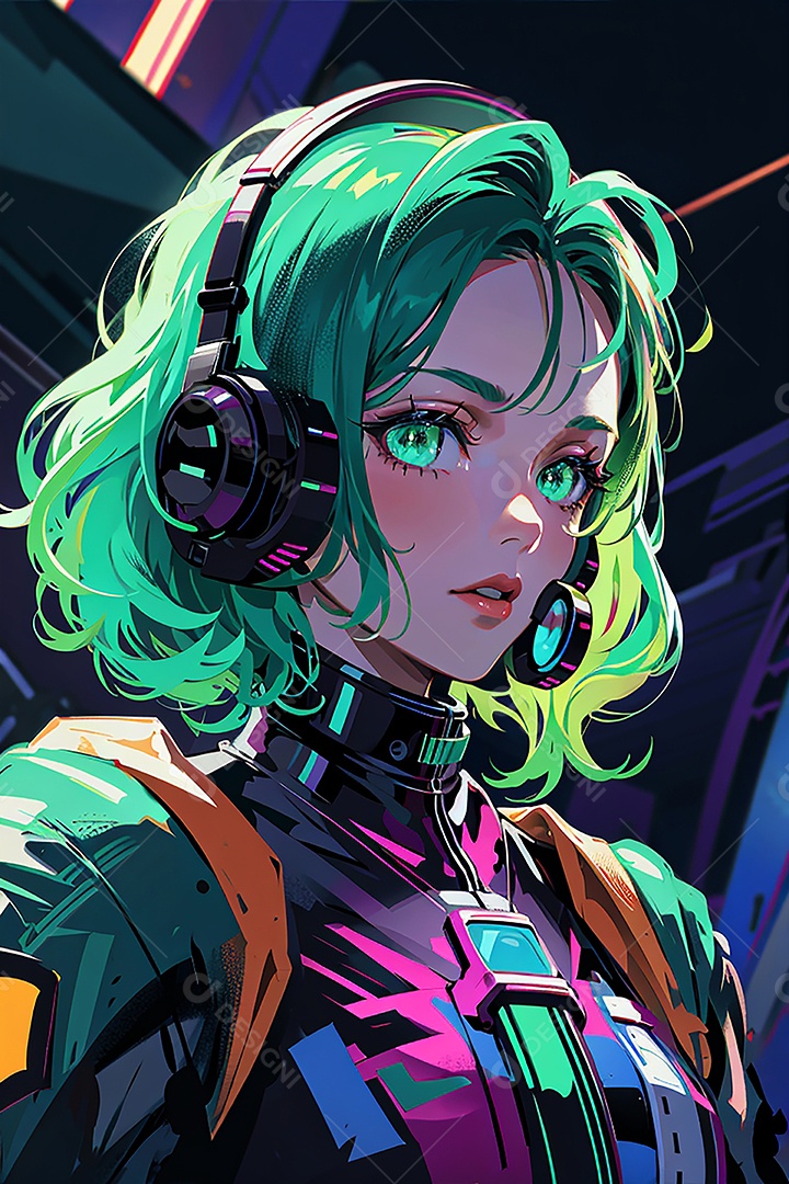 Anime pastel sonho futurista astronauta jovem