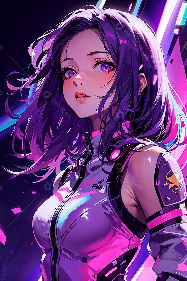 Anime pastel sonho futurista astronauta jovem