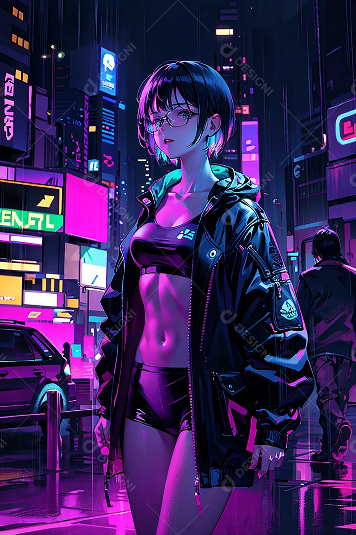 Anime pastel sonho futurista astronauta jovem