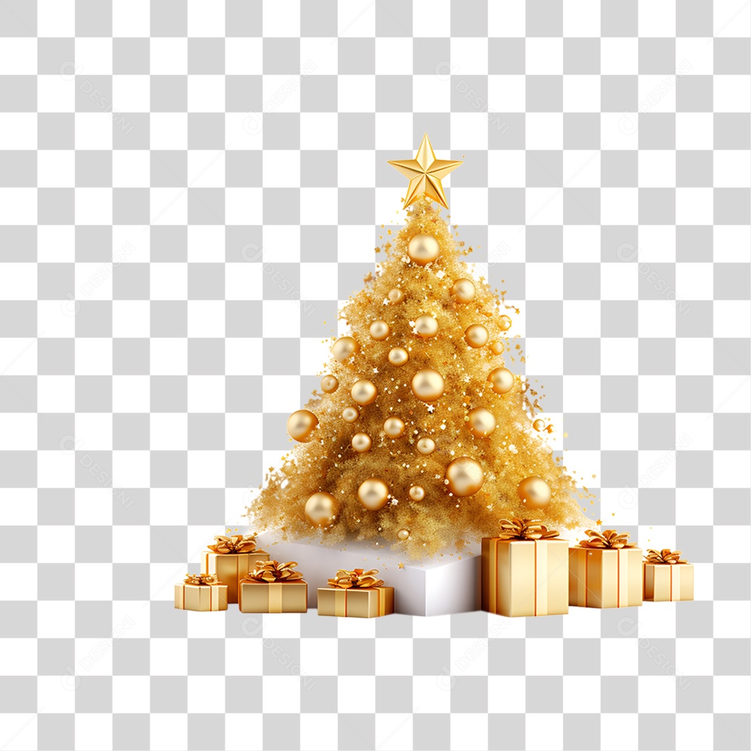 Enfeites de Natal Árvore Natalina PNG Transparente