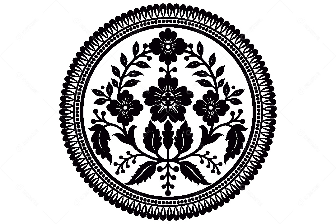 Mandala Desenho Vetor EPS