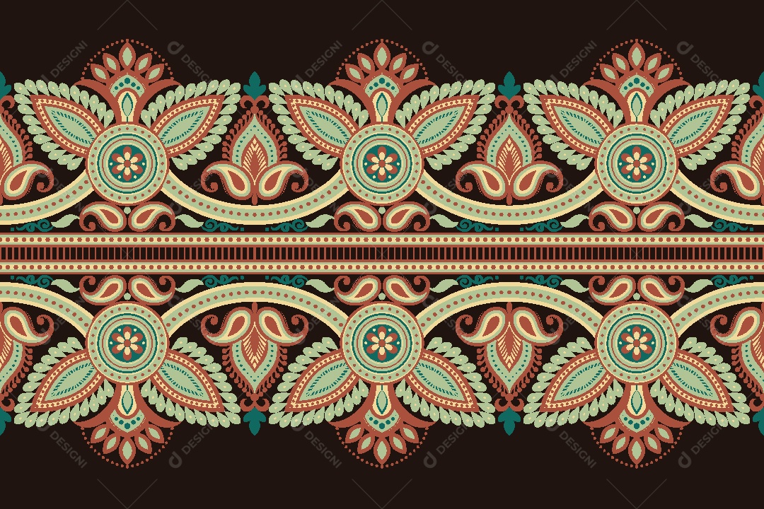 Padrão de Tapete Ilustração Vetor EPS