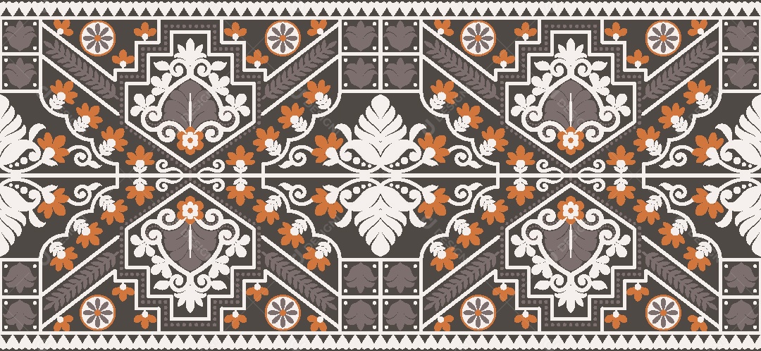 Padrão de Tapete Ilustração Vetor EPS