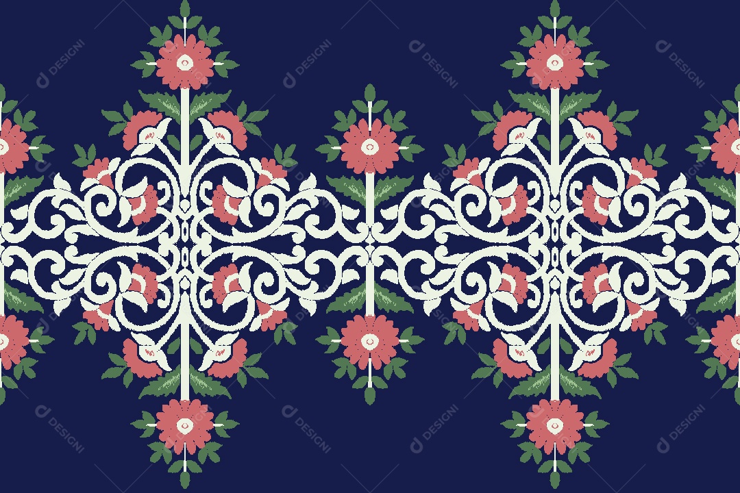 Padrão de Tapete Ilustração Vetor EPS