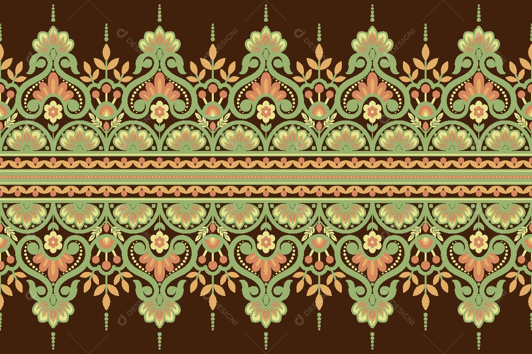 Padrão de Tapete Ilustração Vetor EPS