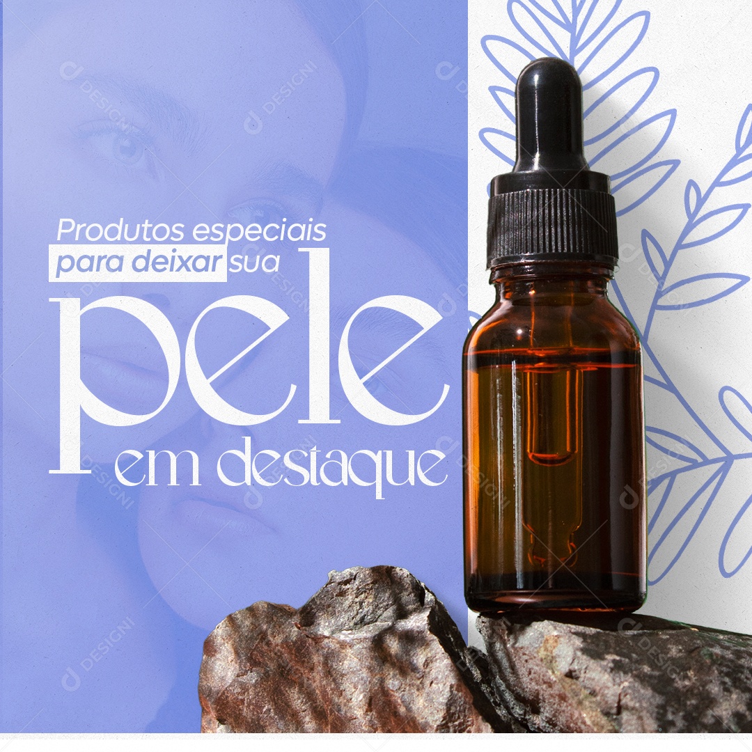 Social Media Produtos Especiais Para Deixar Sua Pele Em Destaque PSD Editável