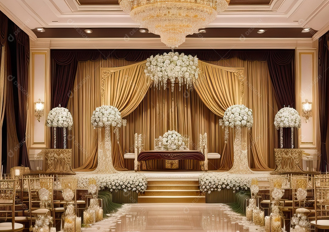 Cenário luxuoso Projete um fundo opulento e elegante