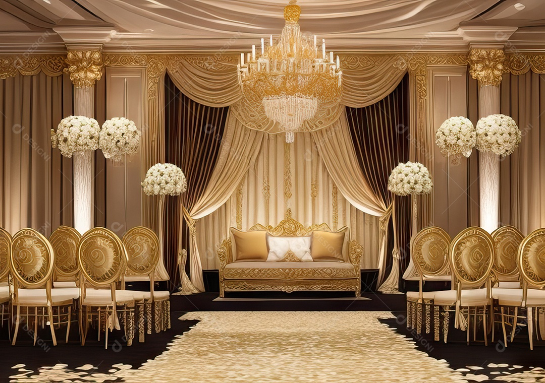 Cenário luxuoso Projete um fundo opulento e elegante