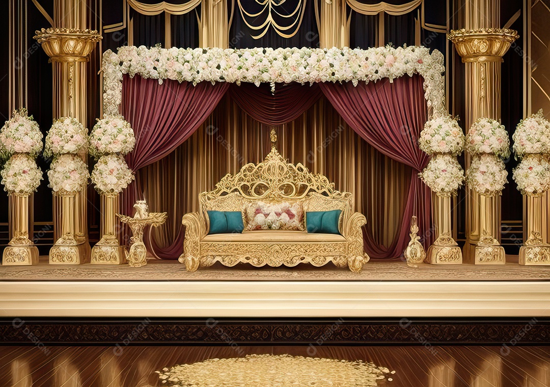 Cenário luxuoso Projete um fundo opulento e elegante
