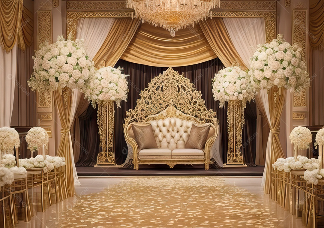 Cenário luxuoso Projete um fundo opulento e elegante