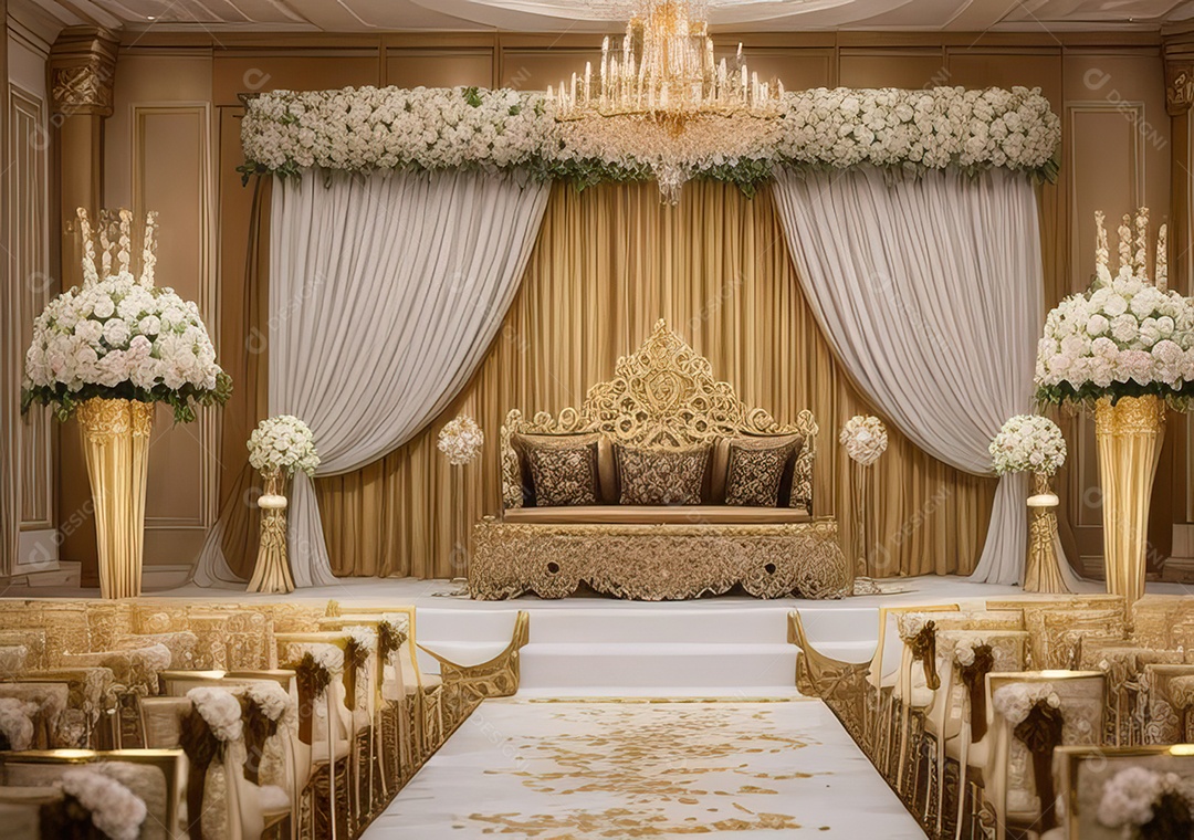 Cenário luxuoso Projete um fundo opulento e elegante