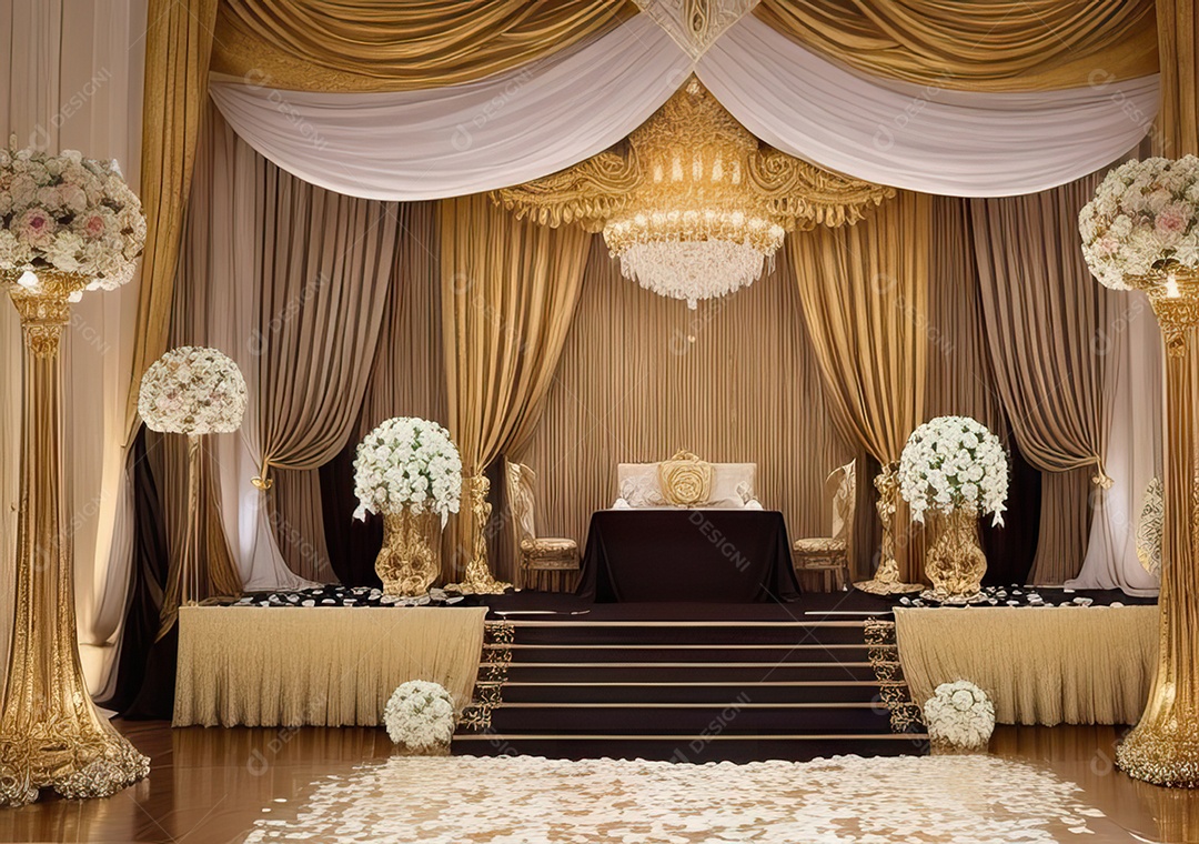 Cenário luxuoso Projete um fundo opulento e elegante