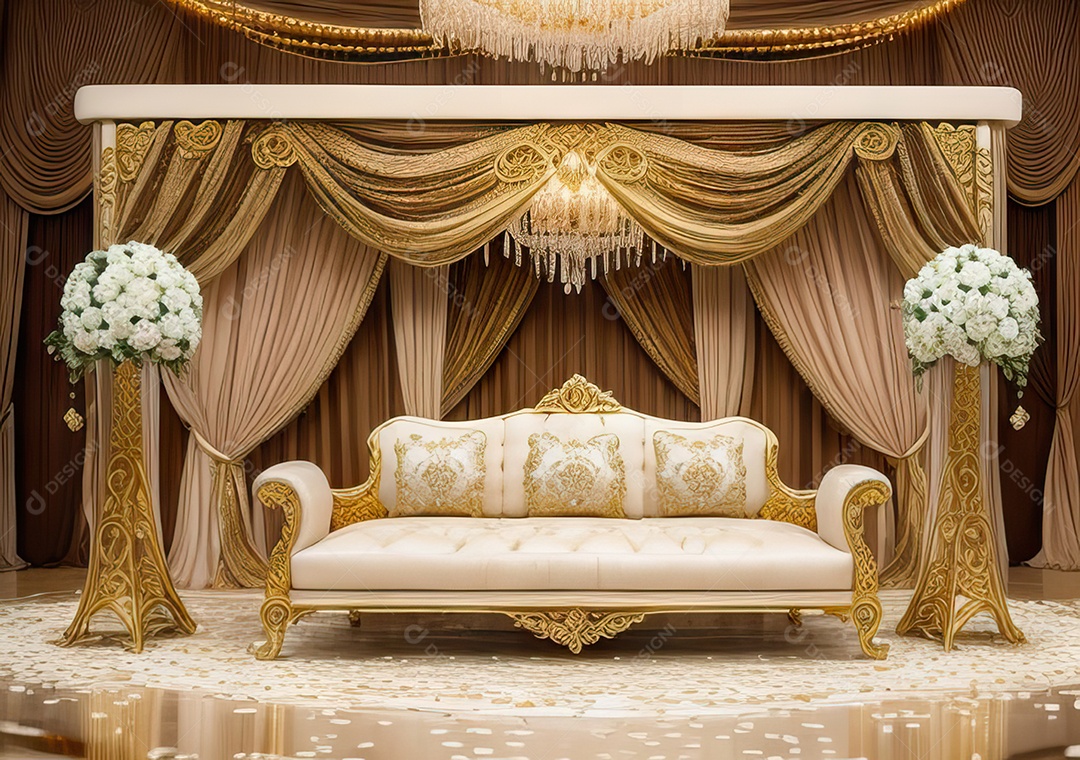 Cenário luxuoso Projete um fundo opulento e elegante