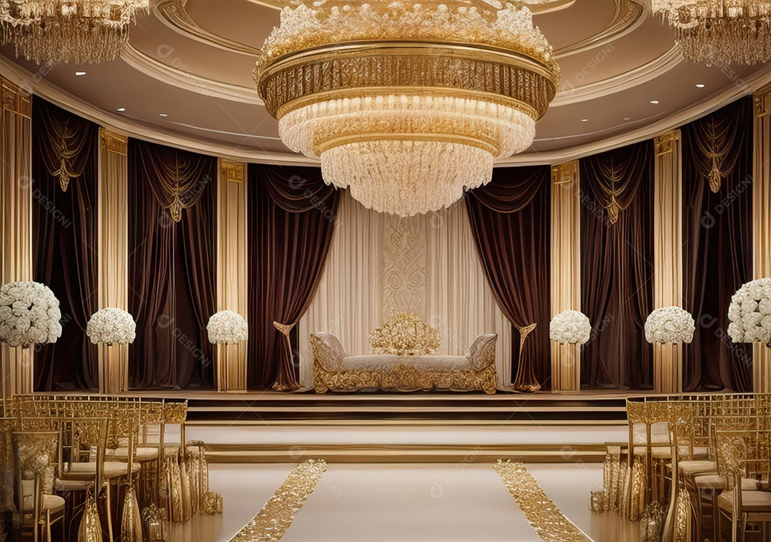 Cenário luxuoso Projete um fundo opulento e elegante