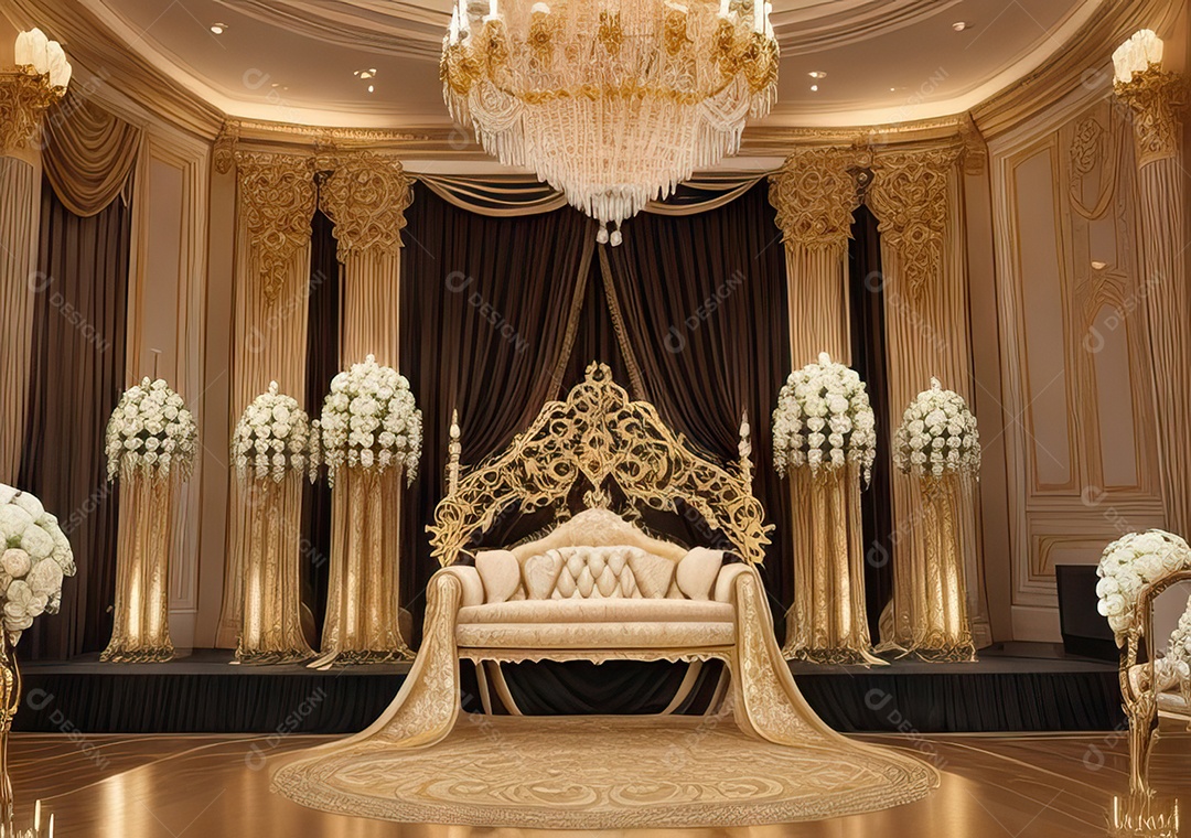 Cenário luxuoso Projete um fundo opulento e elegante