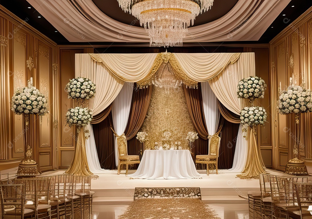 Cenário luxuoso Projete um fundo opulento e elegante