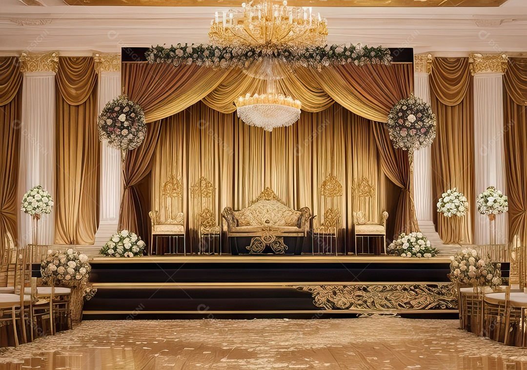 Cenário luxuoso Projete um fundo opulento e elegante