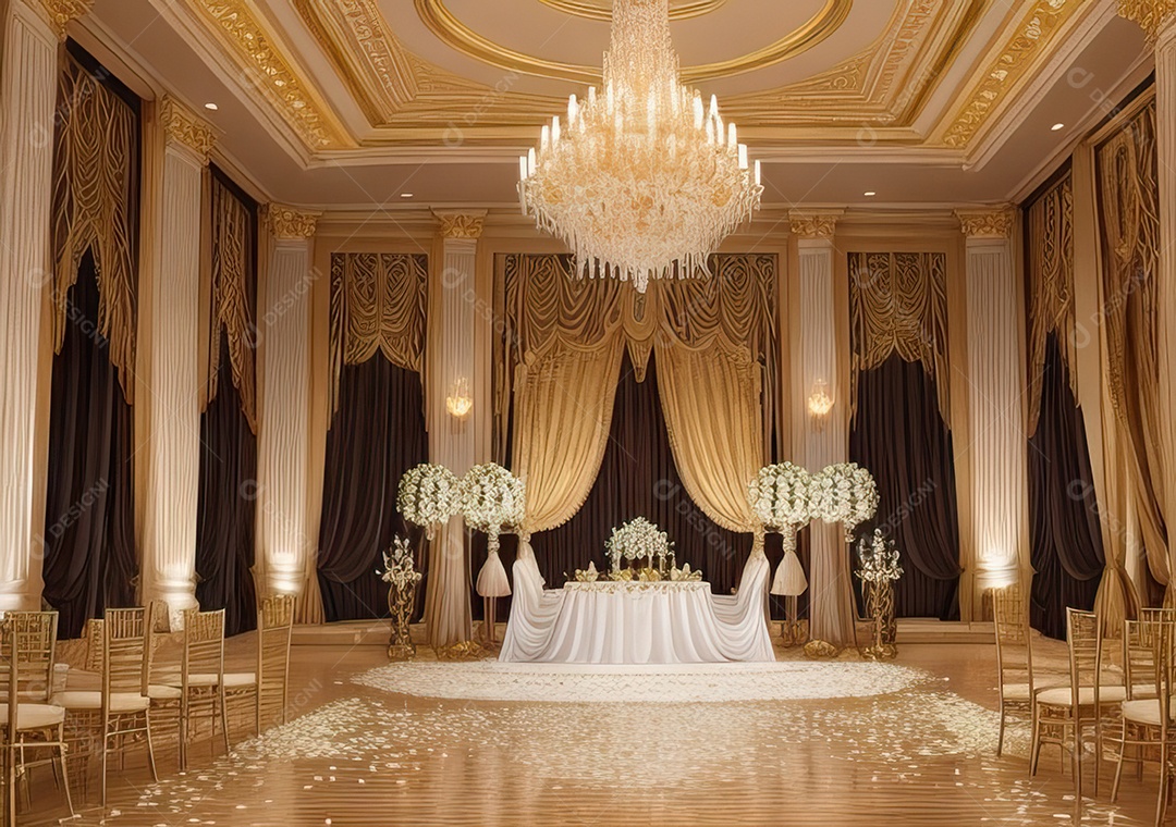 Cenário luxuoso Projete um fundo opulento e elegante