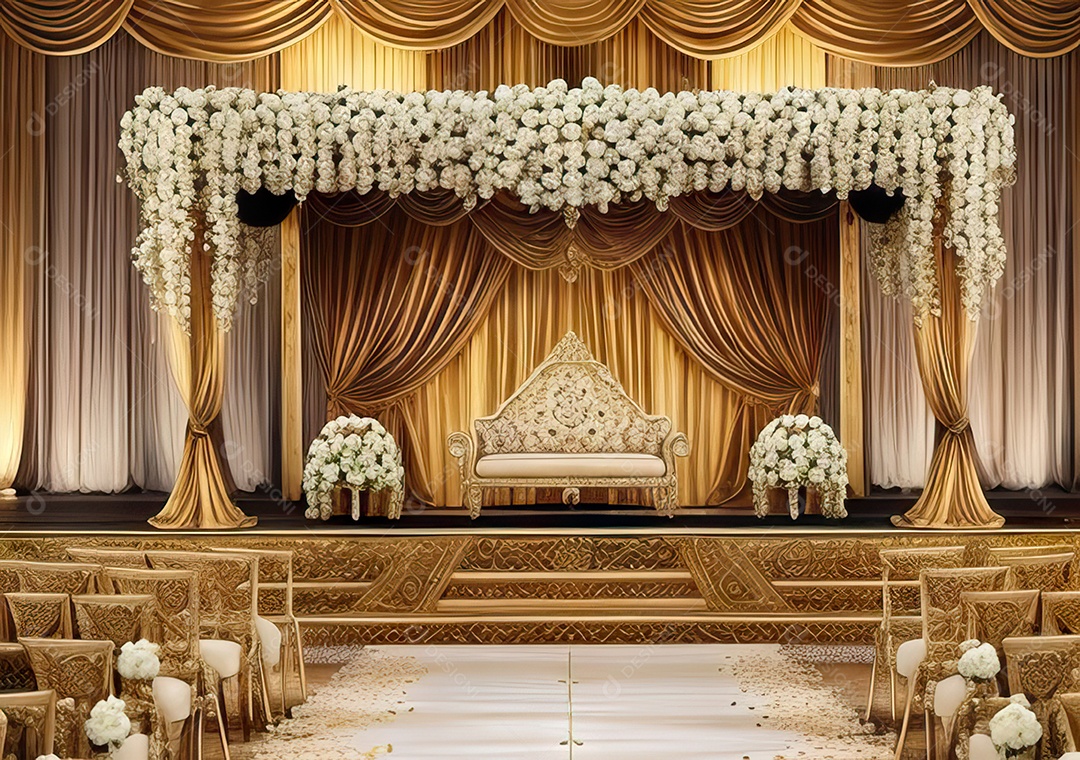 Cenário luxuoso Projete um fundo opulento e elegante