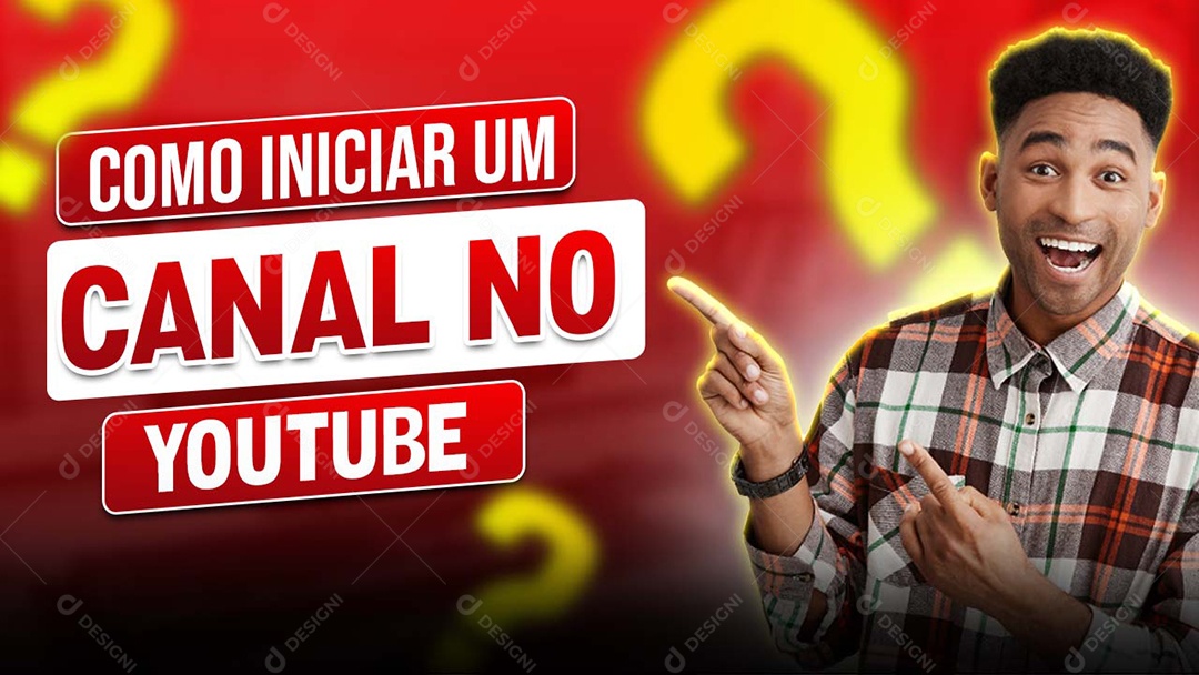 Como Iniciar Um Canal No Youtube Social Media PSD Editável