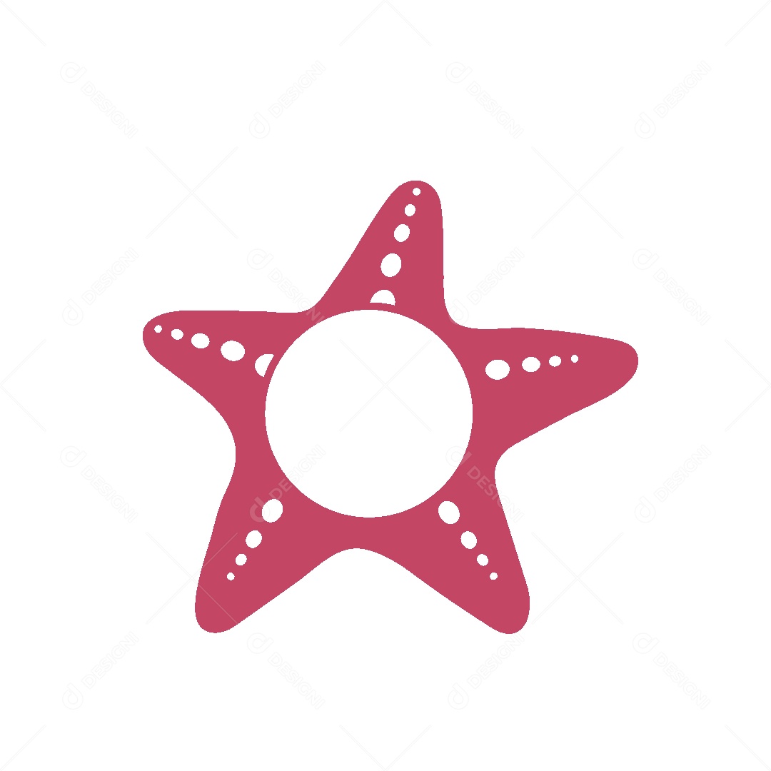 Ícone do Estrela do Mar Ilustração Vetor EPS