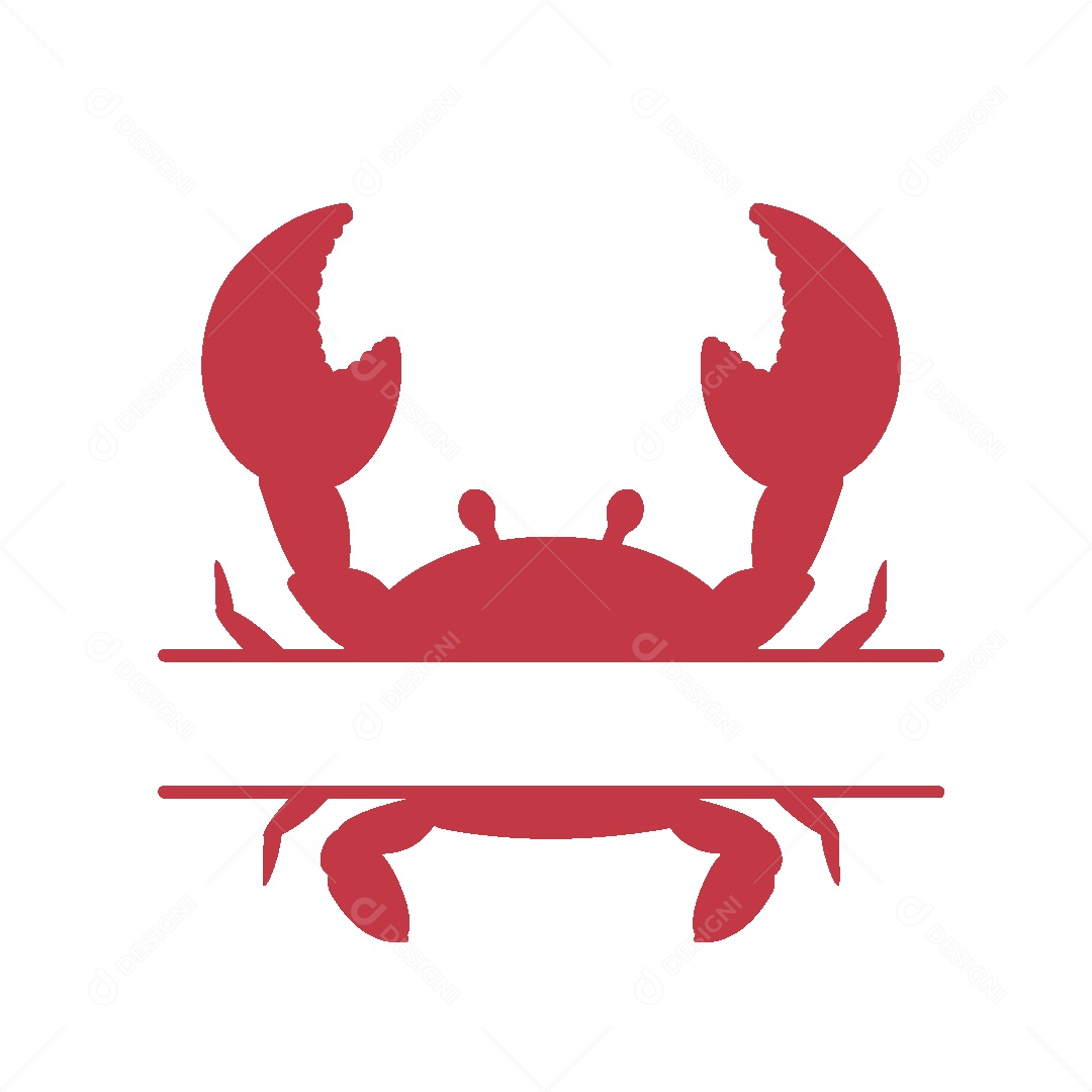 Ícone de Caranguejo Ilustração Vetor EPS