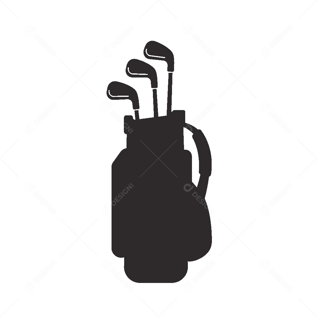 Ícone de Tacos de Golf Ilustração Vetor EPS
