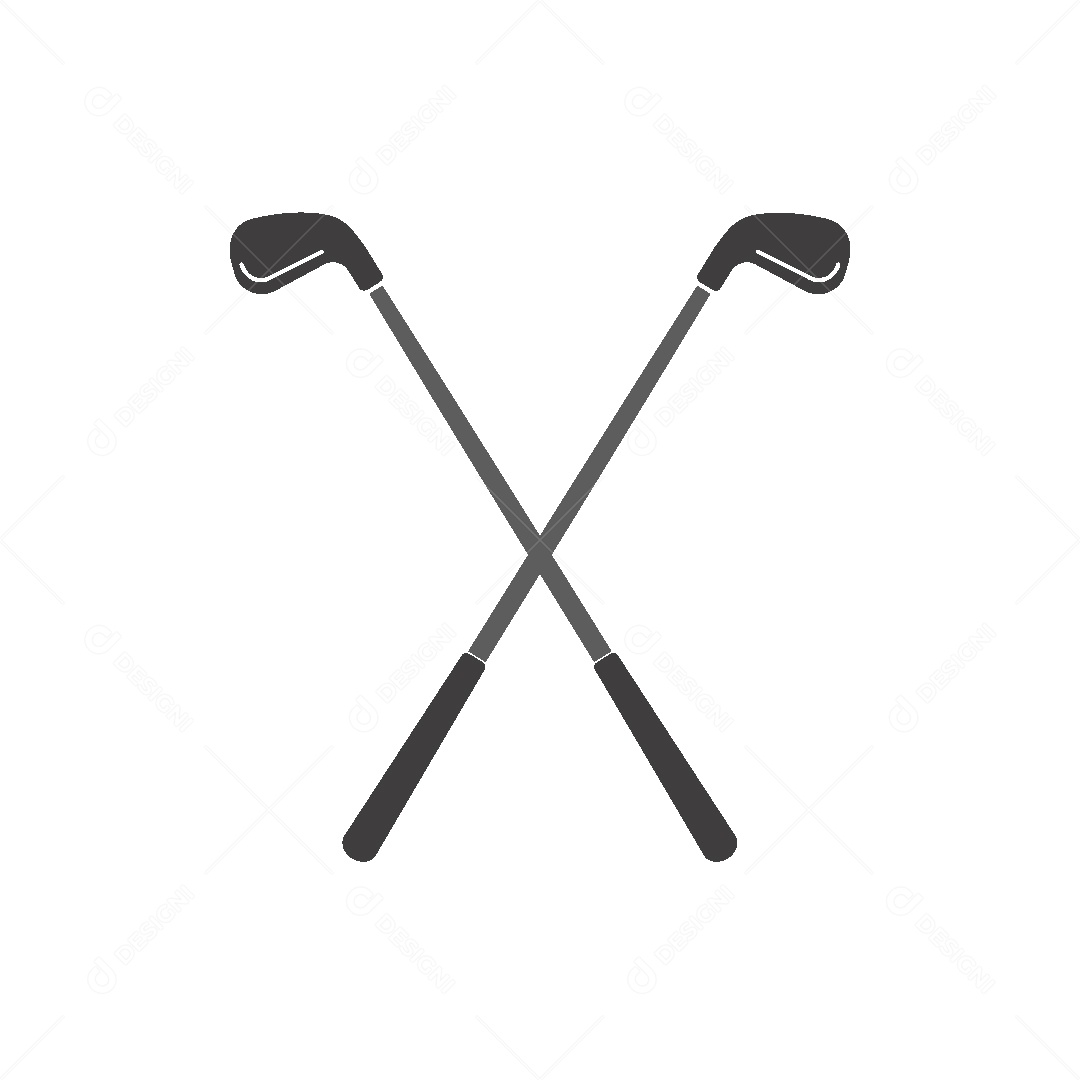 Ícone de Taco de Golf Ilustração Vetor EPS