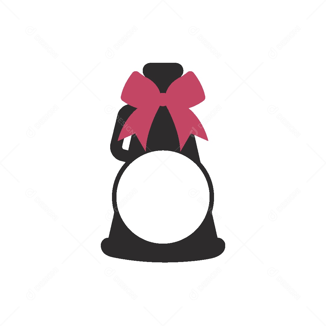 Megafone com um laço Ilustração Vetor EPS