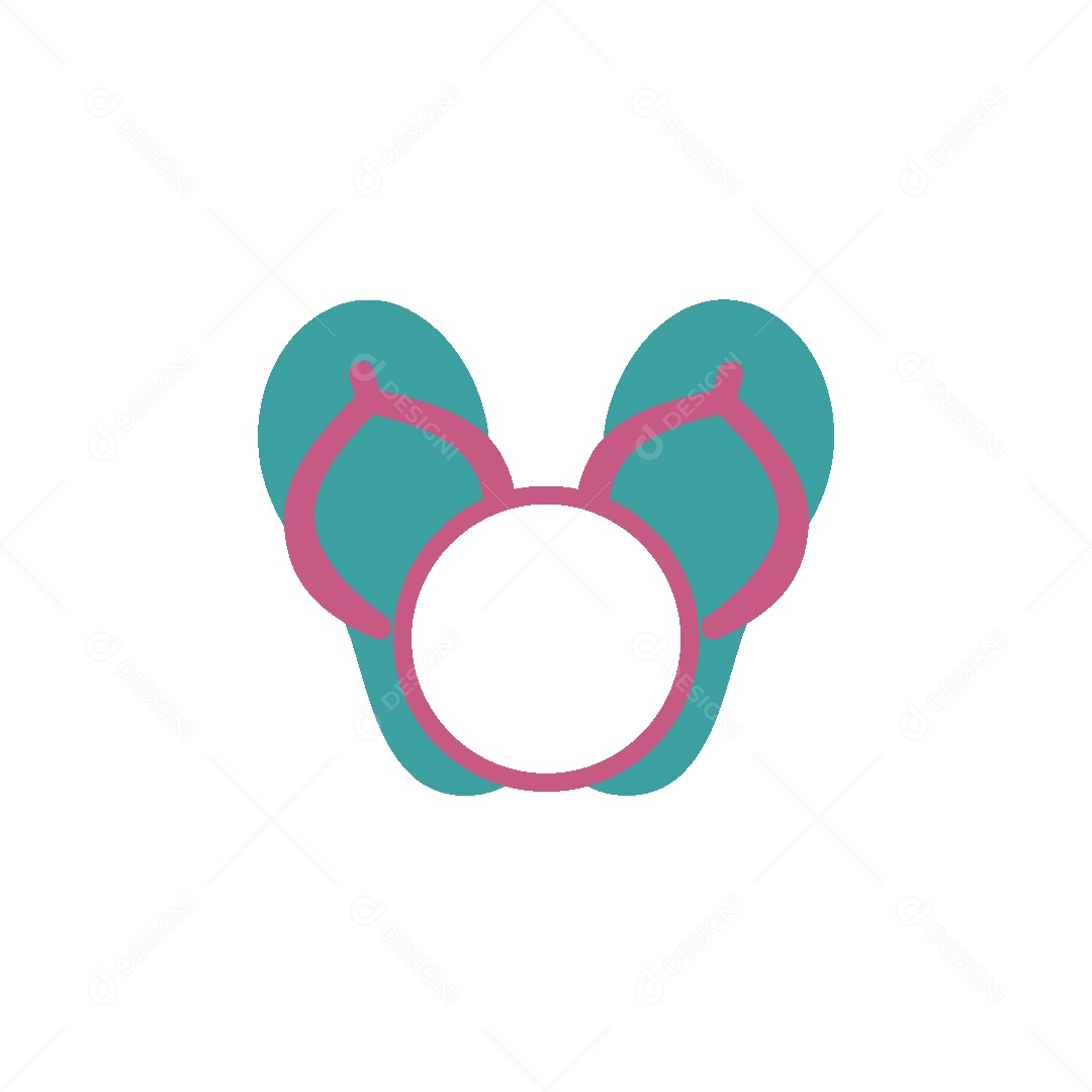 Ícone de Chinelo Ilustração Vetor EPS