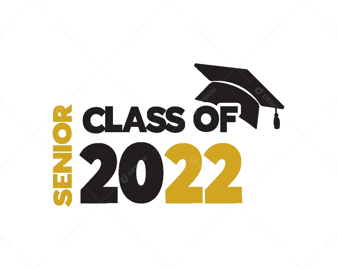 Ilustração de Formatura Turma de 2022 Vetor EPS